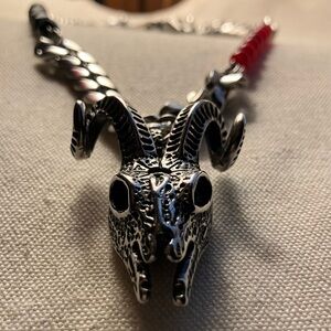 Gothic Goat skull Necklace